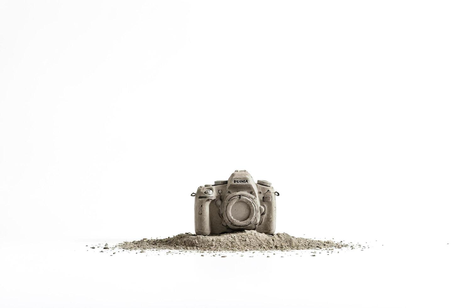 Camera Buried in Dirt photo