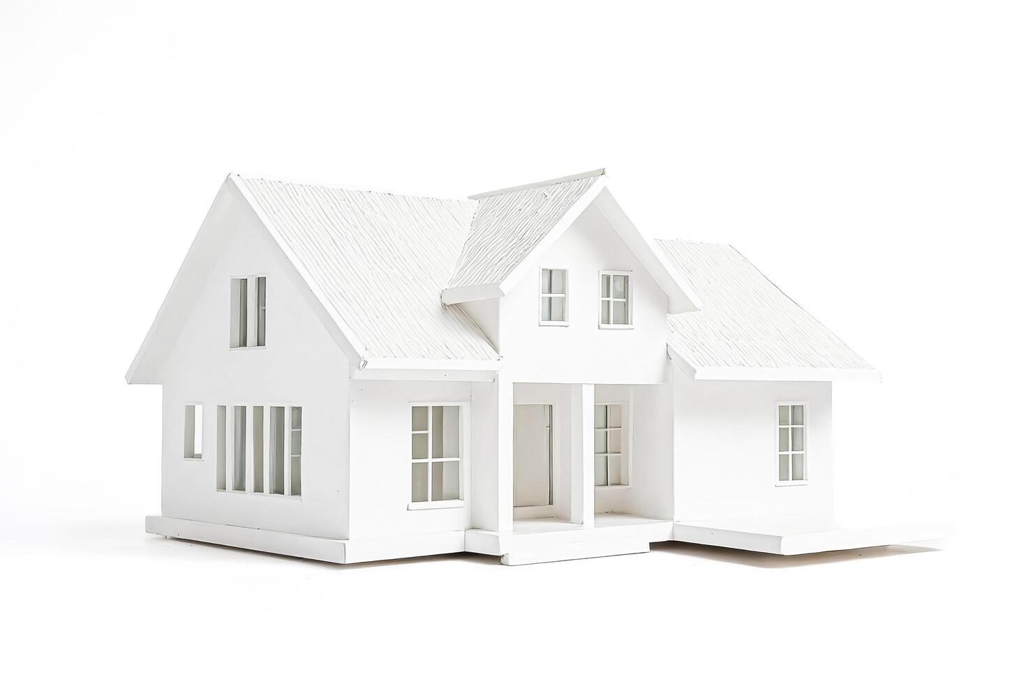 White house model on white background photo
