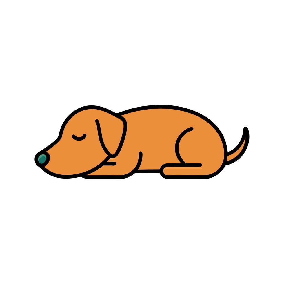 Dachsador dog learns icon vector