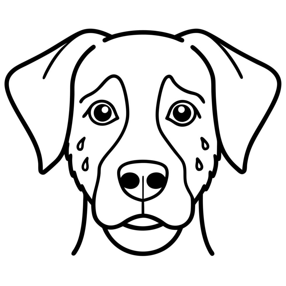 Dalmadoodle dog knocks icon vector