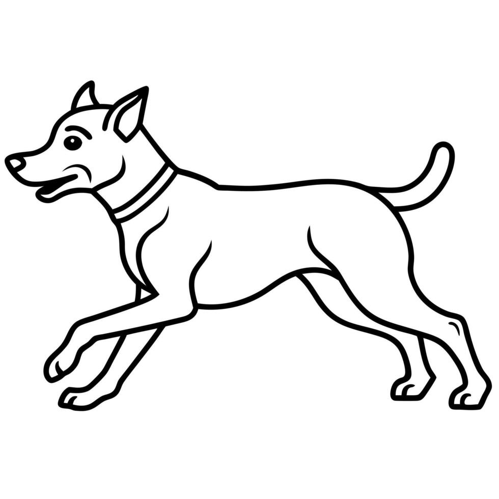 Danish Farmdog dog runs icon vector