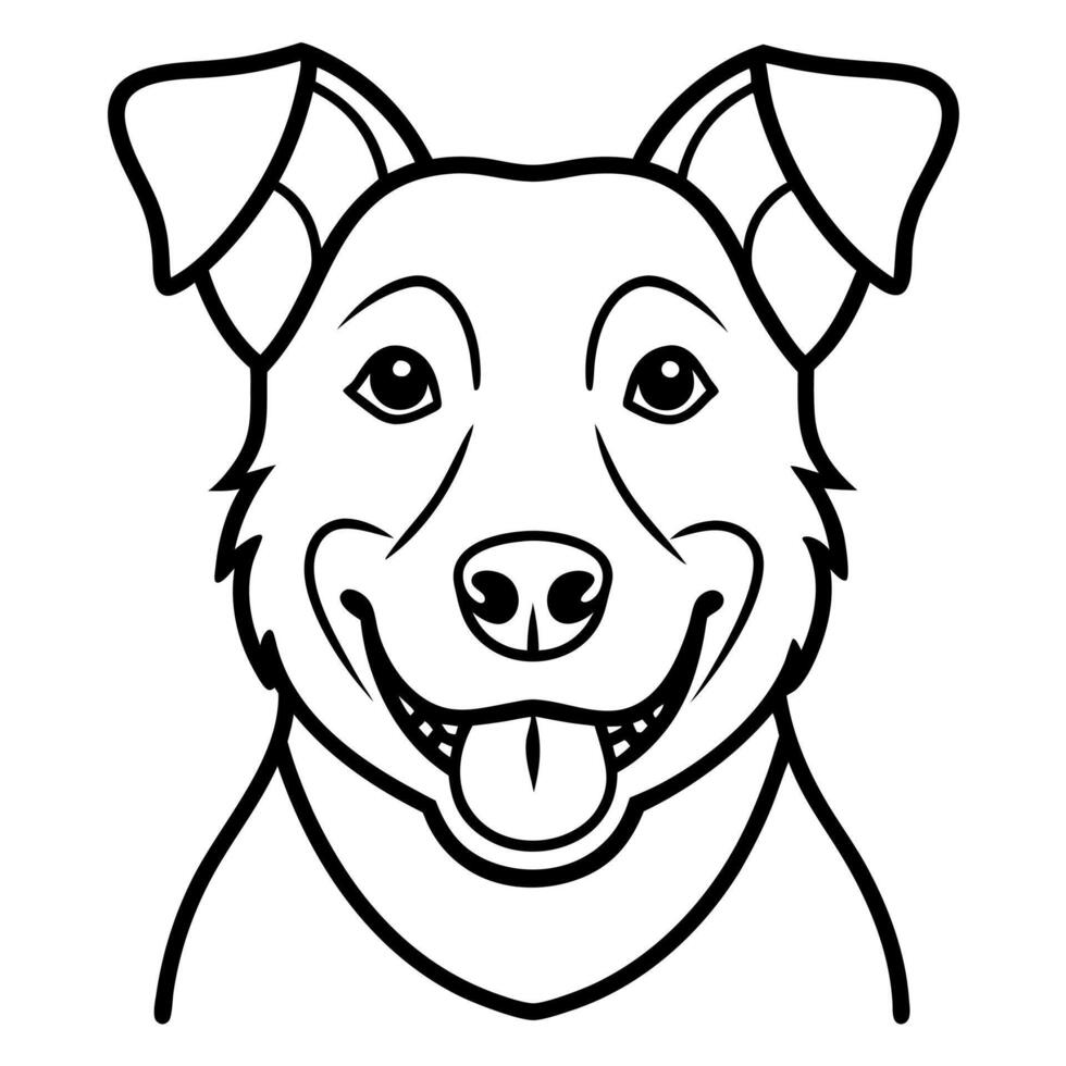 Danish Farmdog dog smiles icon vector