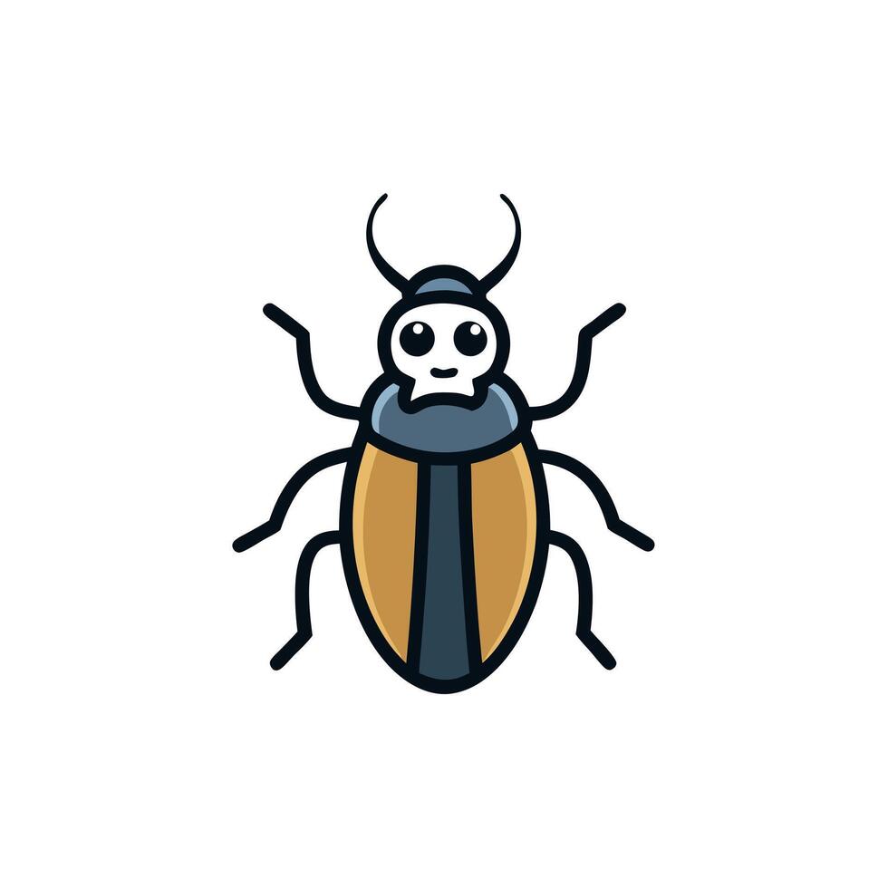 Darkling Beetle bug dancing icon vector