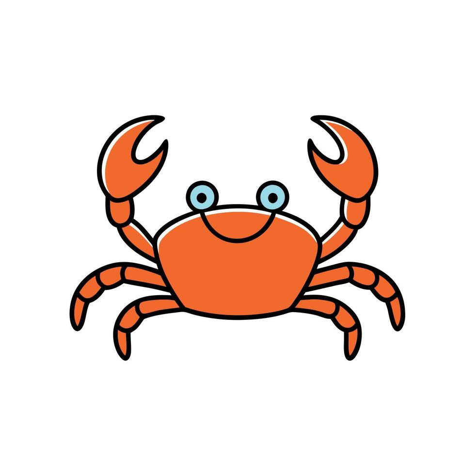 Decorator Crab sleeps icon vector