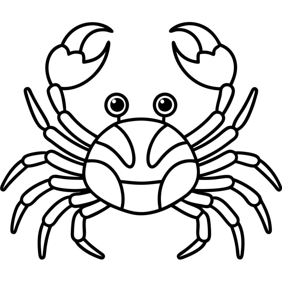 Decorator Crab sits icon vector