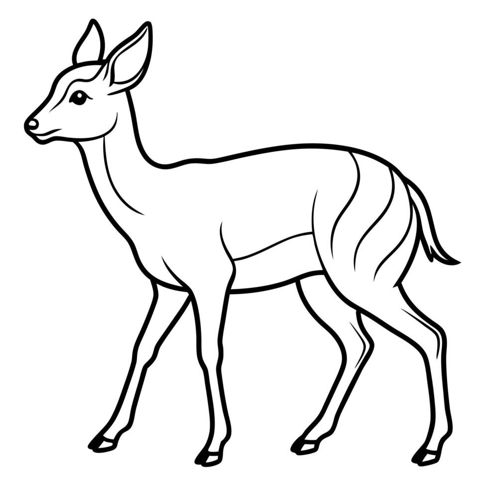 Deer dancing icon vector