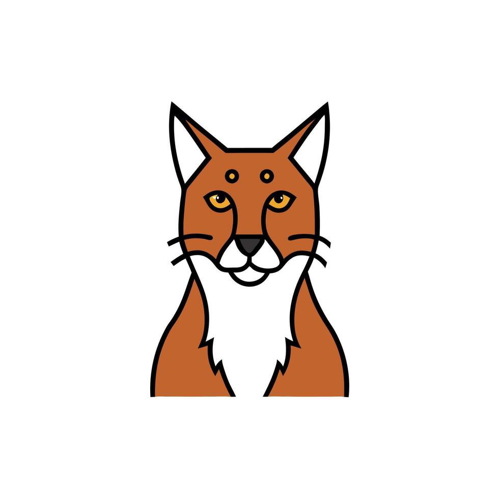 Dhole fox knocks icon vector