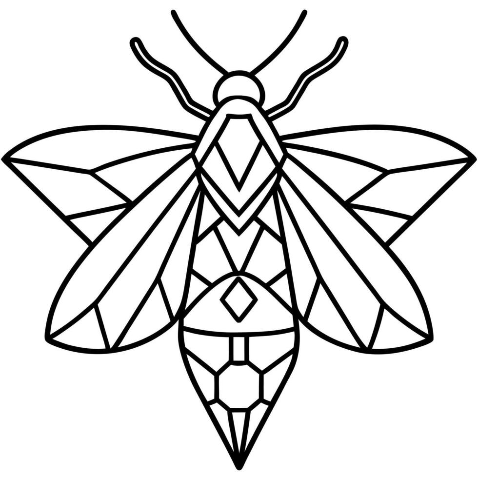 Diamondback Moth sits icon vector