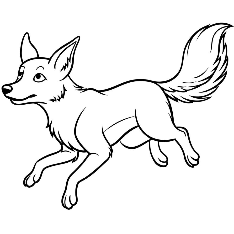 Dingo dog flies icon vector