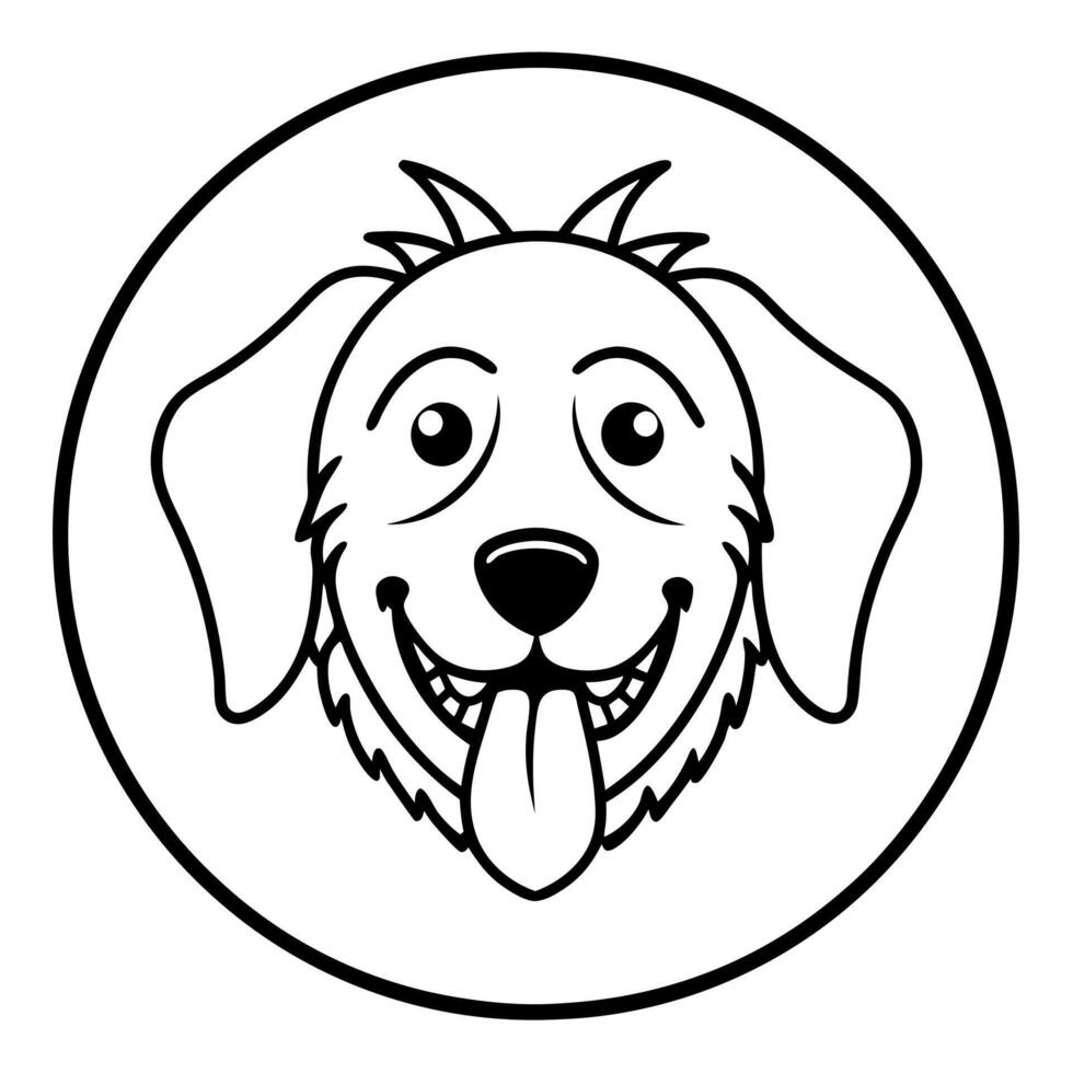 Dog Tick smiles icon vector