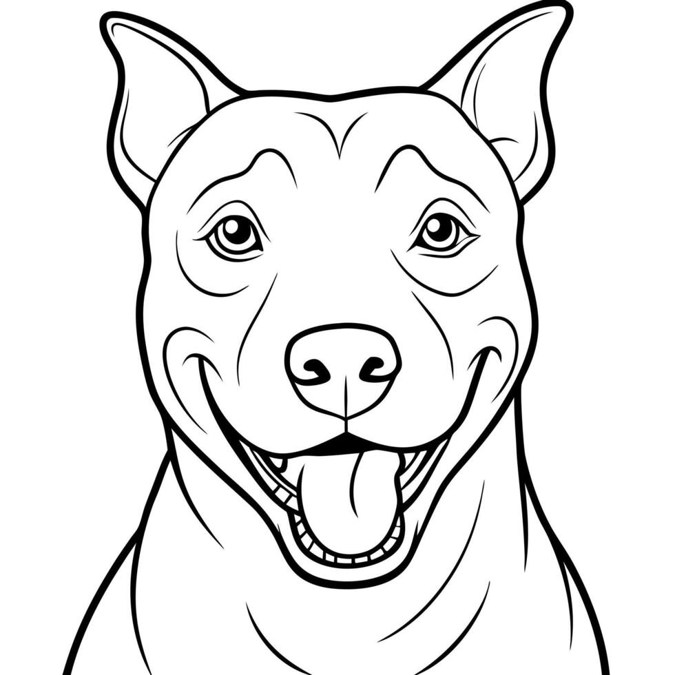 Dogo Argentino dog smiles icon vector