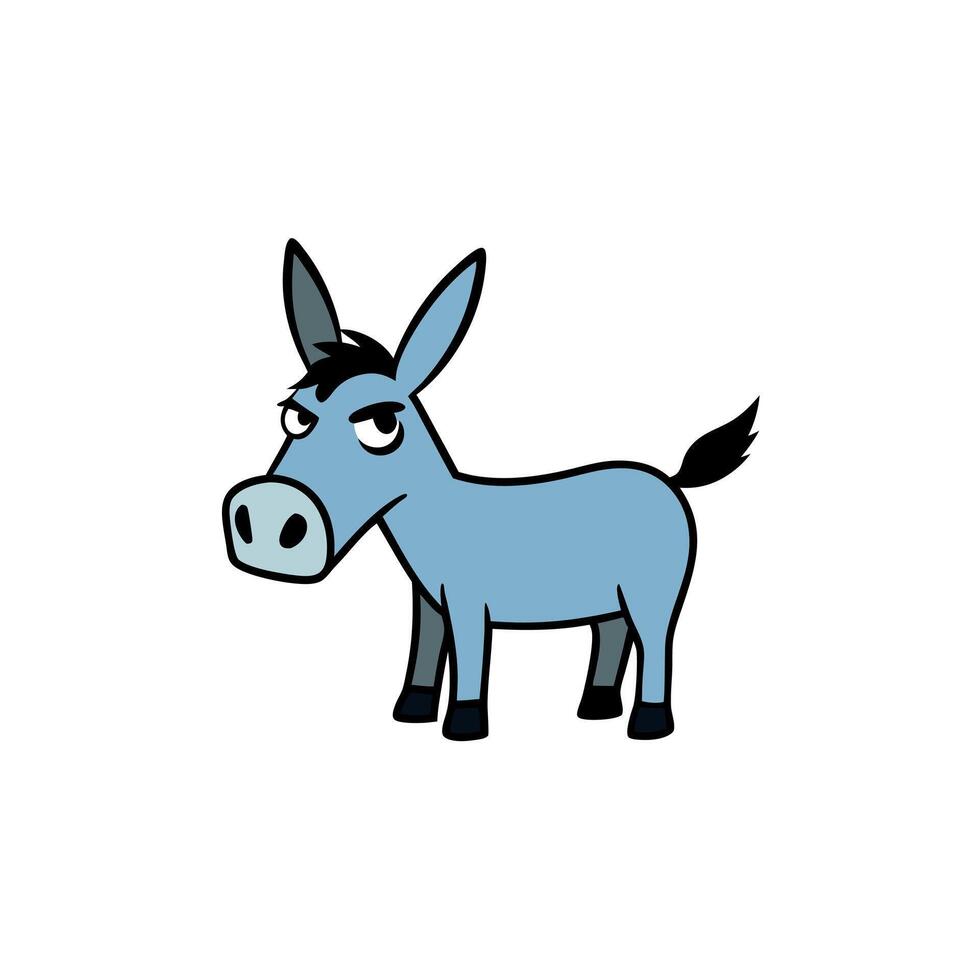 Donkey angry icon vector