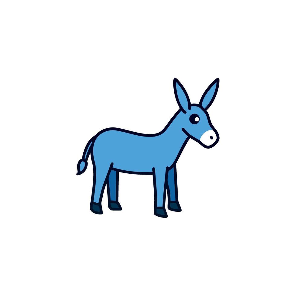 Donkey goes icon vector