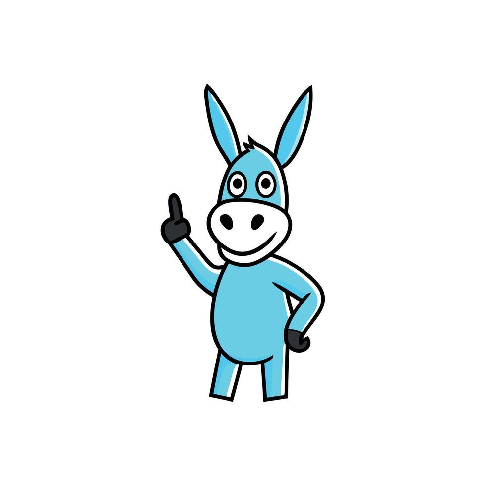 Donkey knocks icon vector