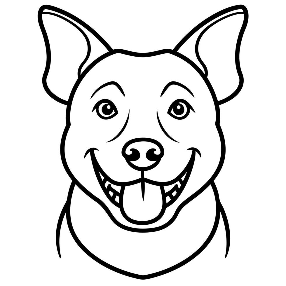 Dorgi dog smiles icon vector