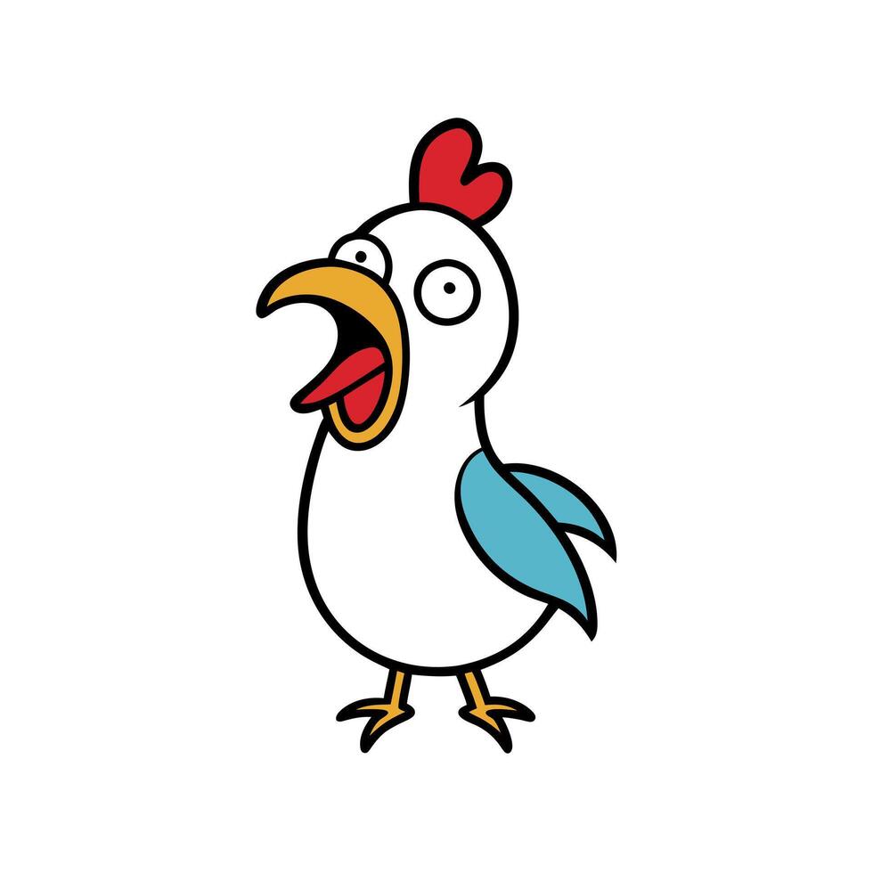 Dorking Chicken screams icon vector