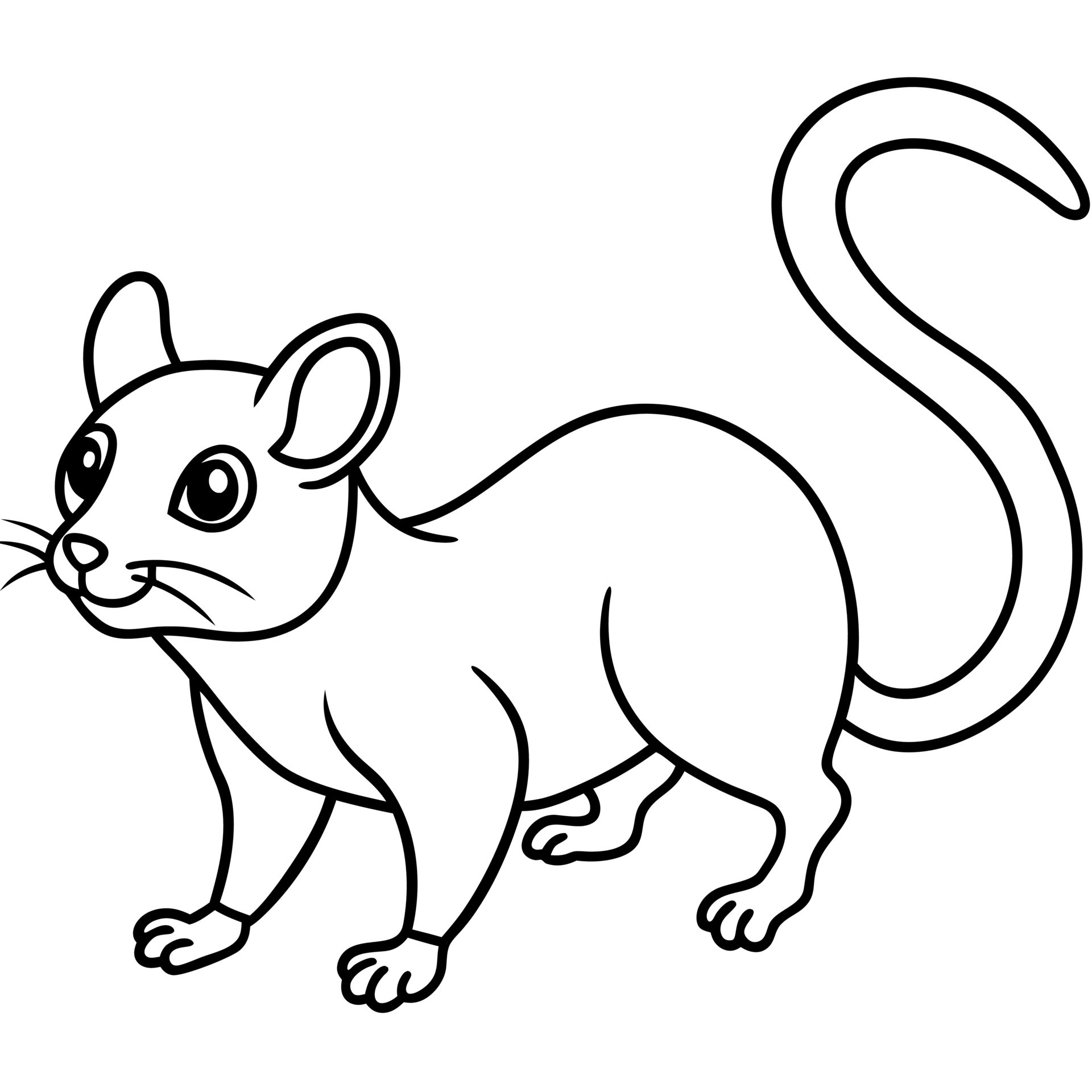Dormouse mouse walks icon 48181250 Vector Art at Vecteezy