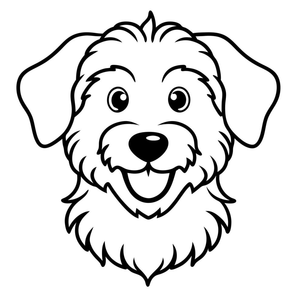 Doxiepoo dog smiles icon vector