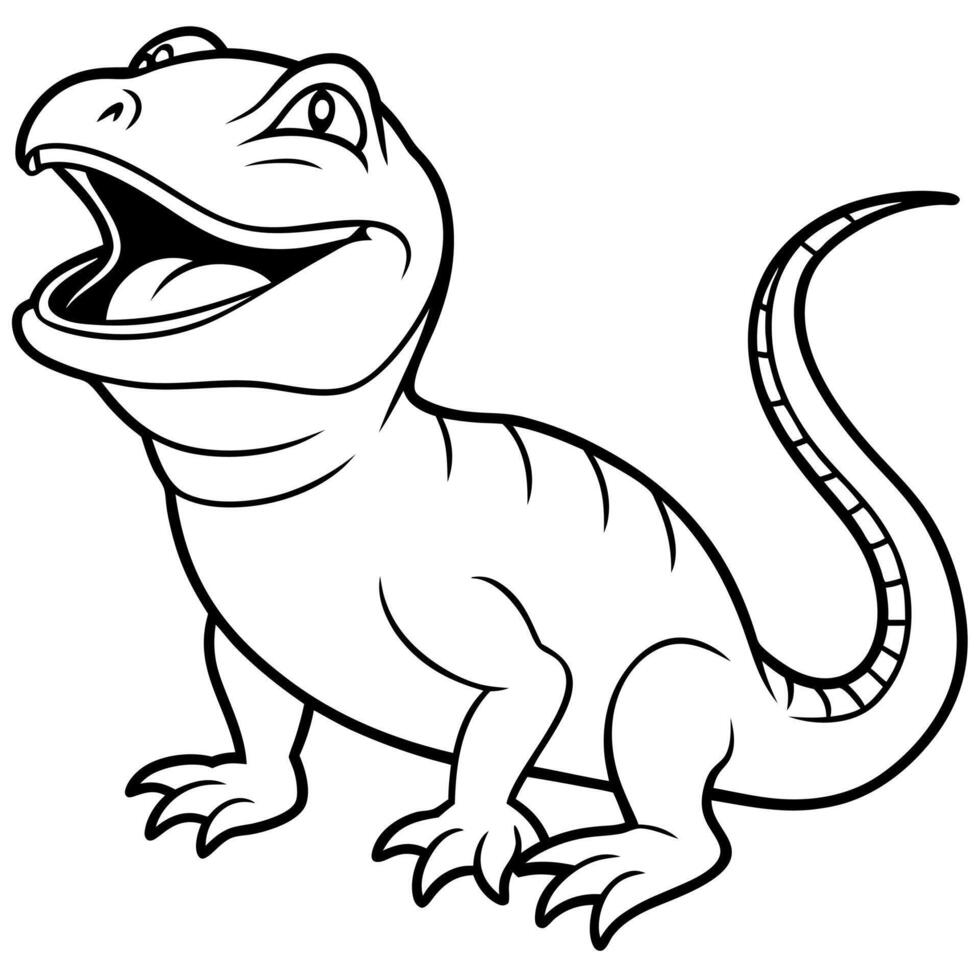 Draco Volans Lizard laughs icon vector
