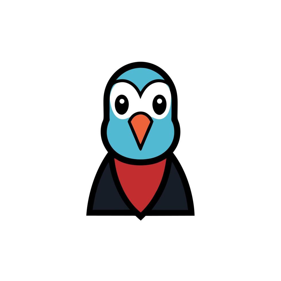 Dracula Parrot looks icon vector