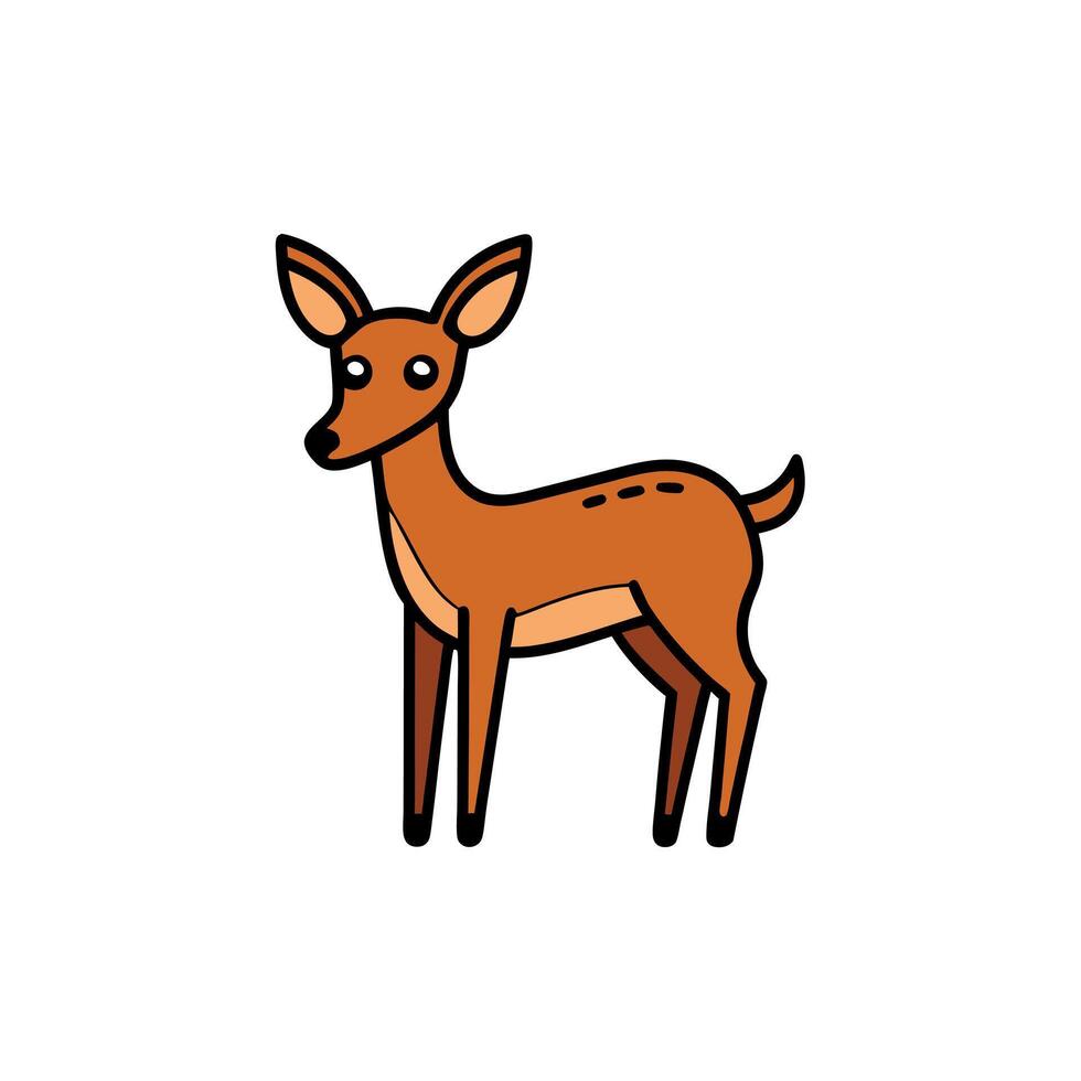Duiker deer goes icon vector