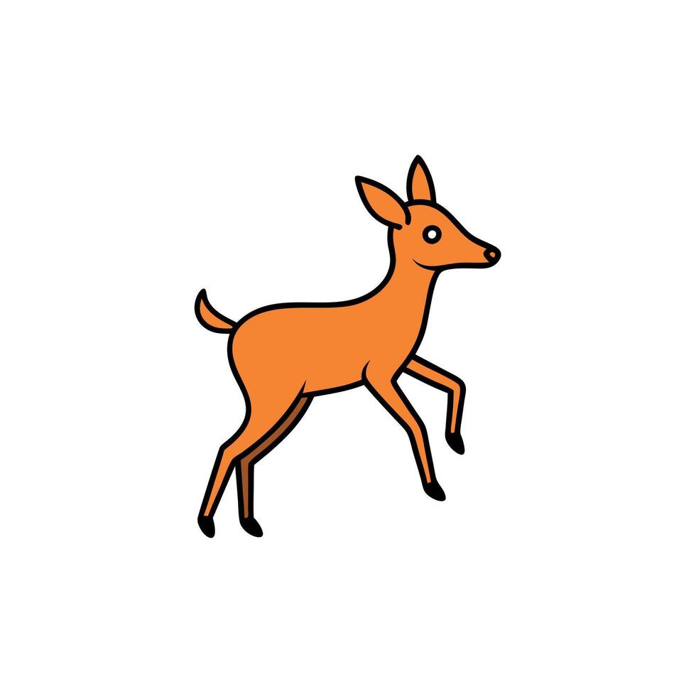 Duiker deer dancing icon vector