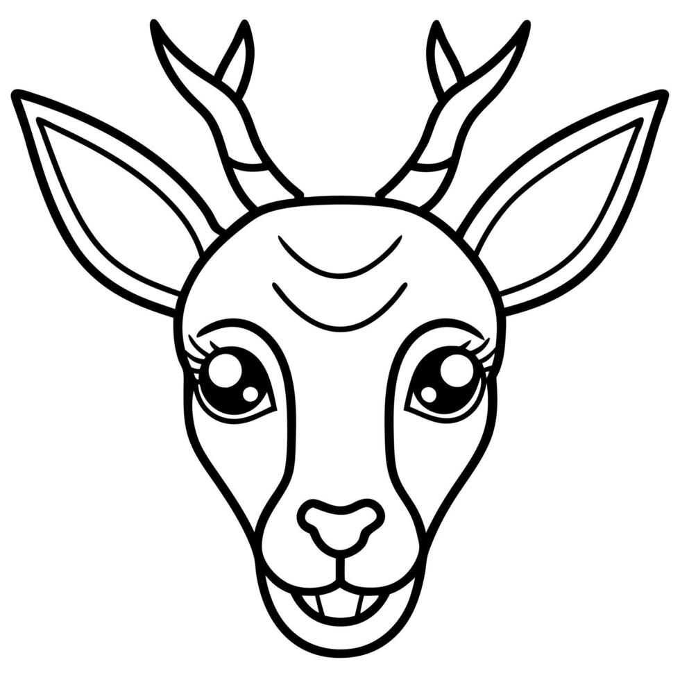 Duiker deer cries icon vector