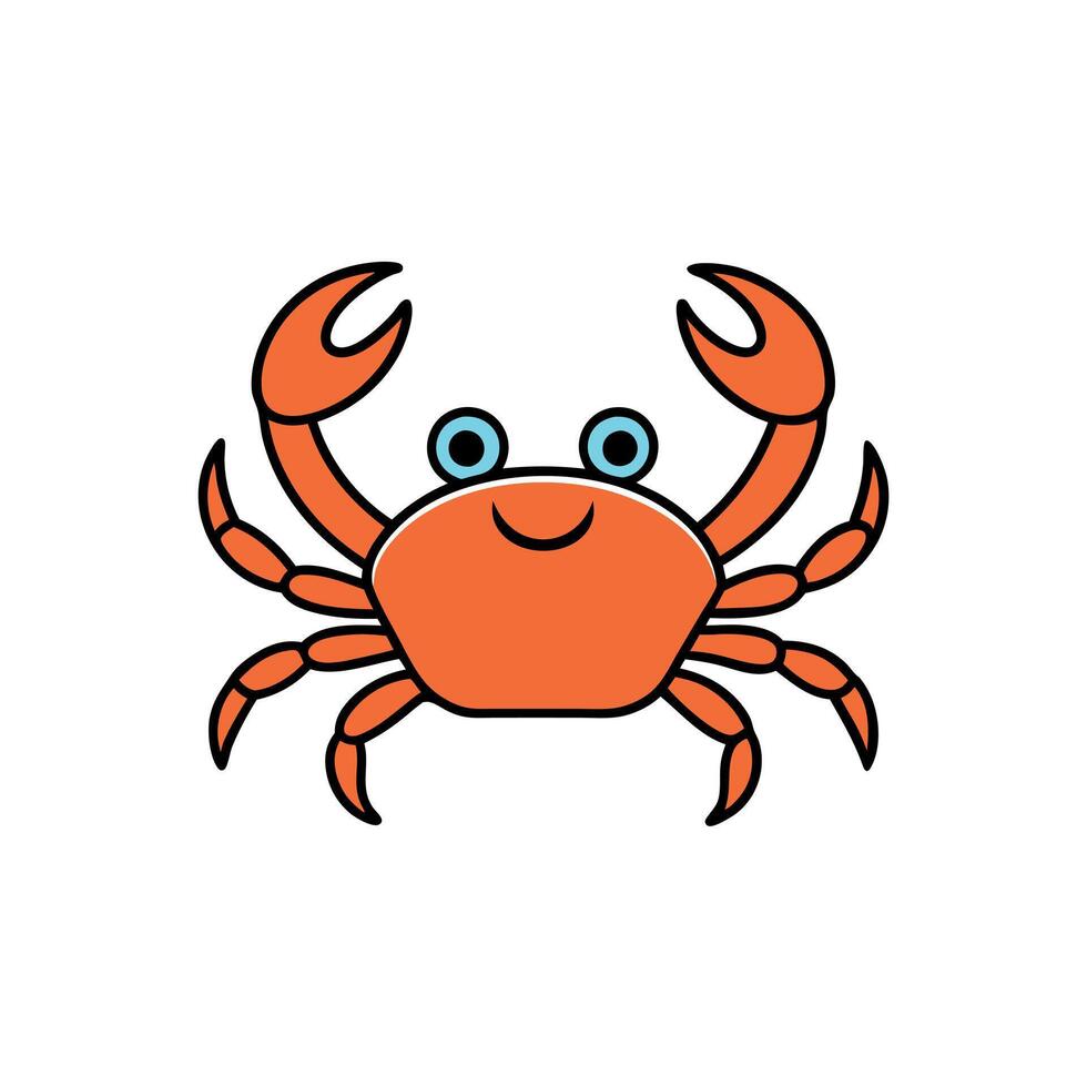 Dungeness Crab swims icon vector