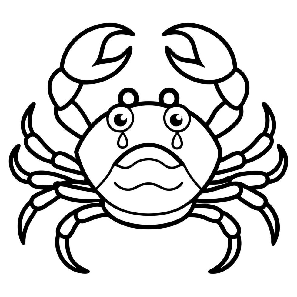 Dungeness Crab cries icon vector