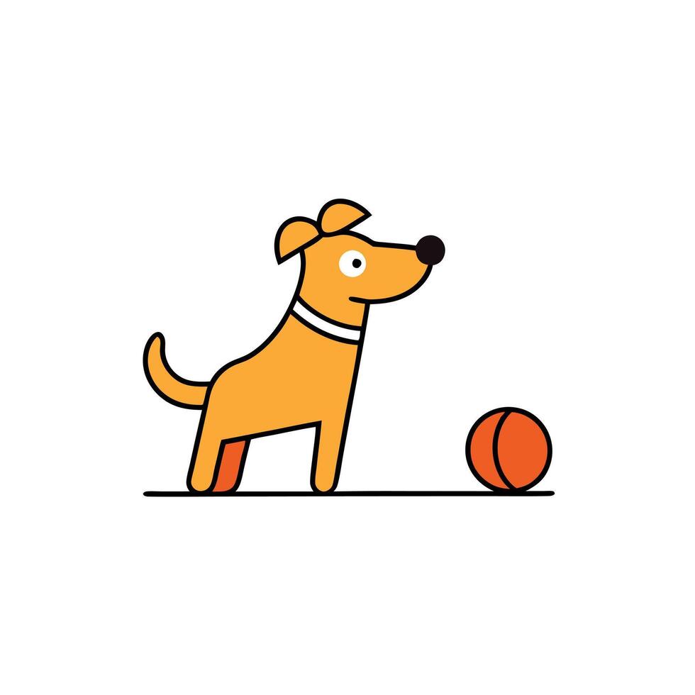 Dunker dog knocks icon vector