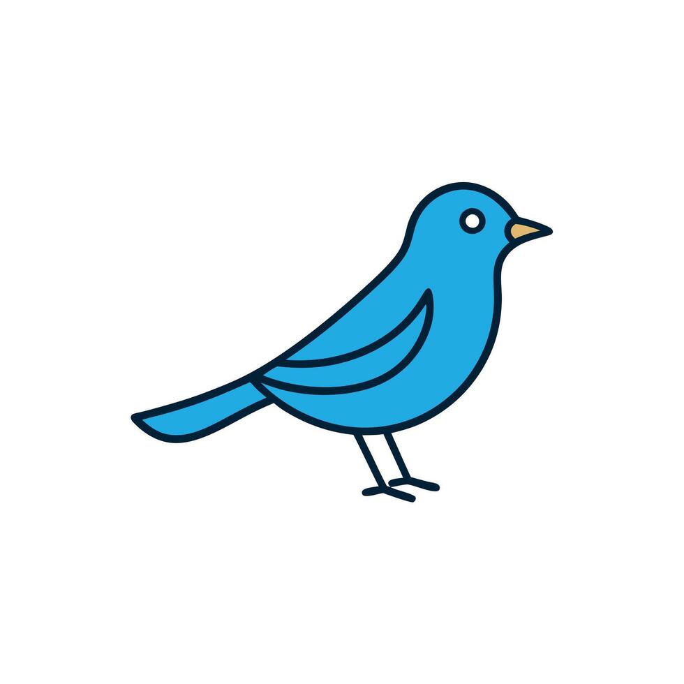 Dunnock bird knocks icon vector