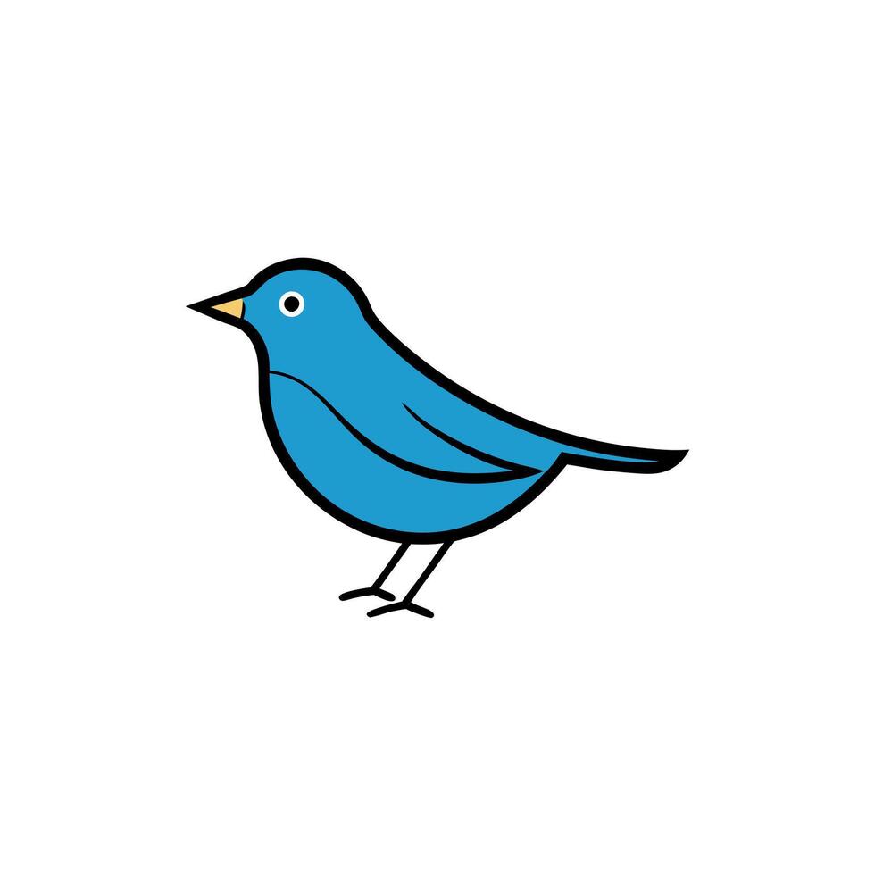 Dunnock bird looks icon vector