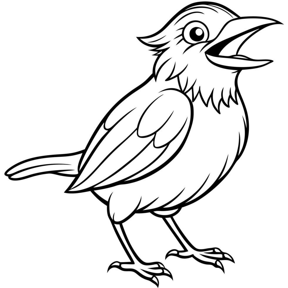 Dusky Seaside Sparrow bird laughs icon vector