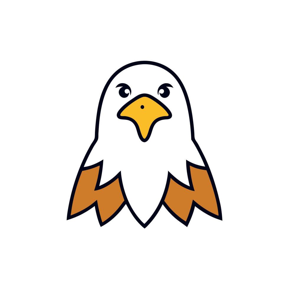 Eagle bird looks icon vector