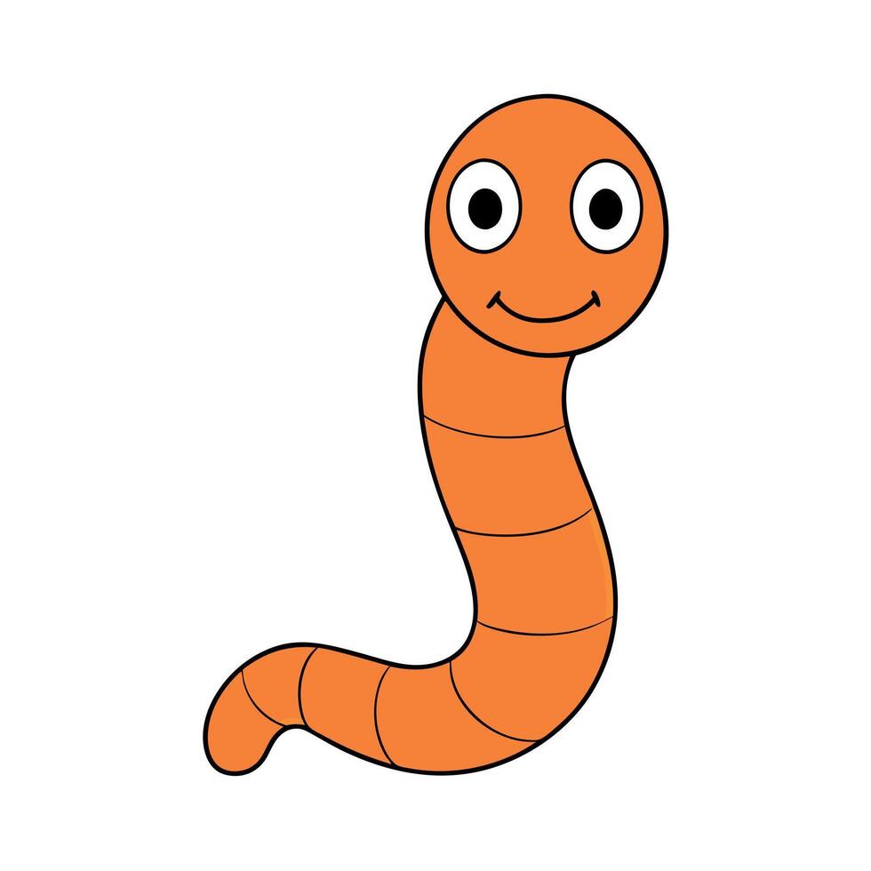 Earthworm worm looks icon vector