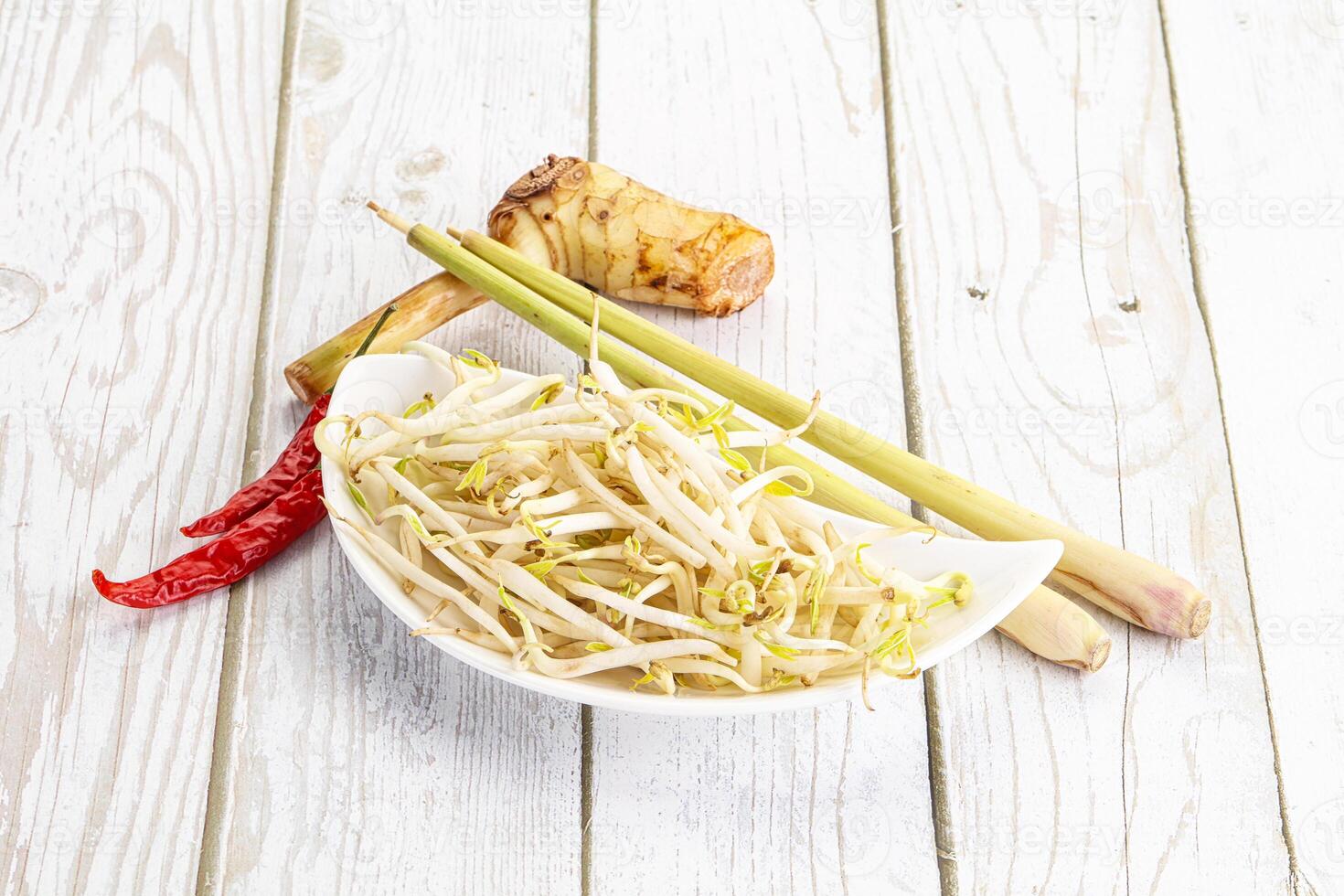 Asian cuisine Mash bean sprout photo