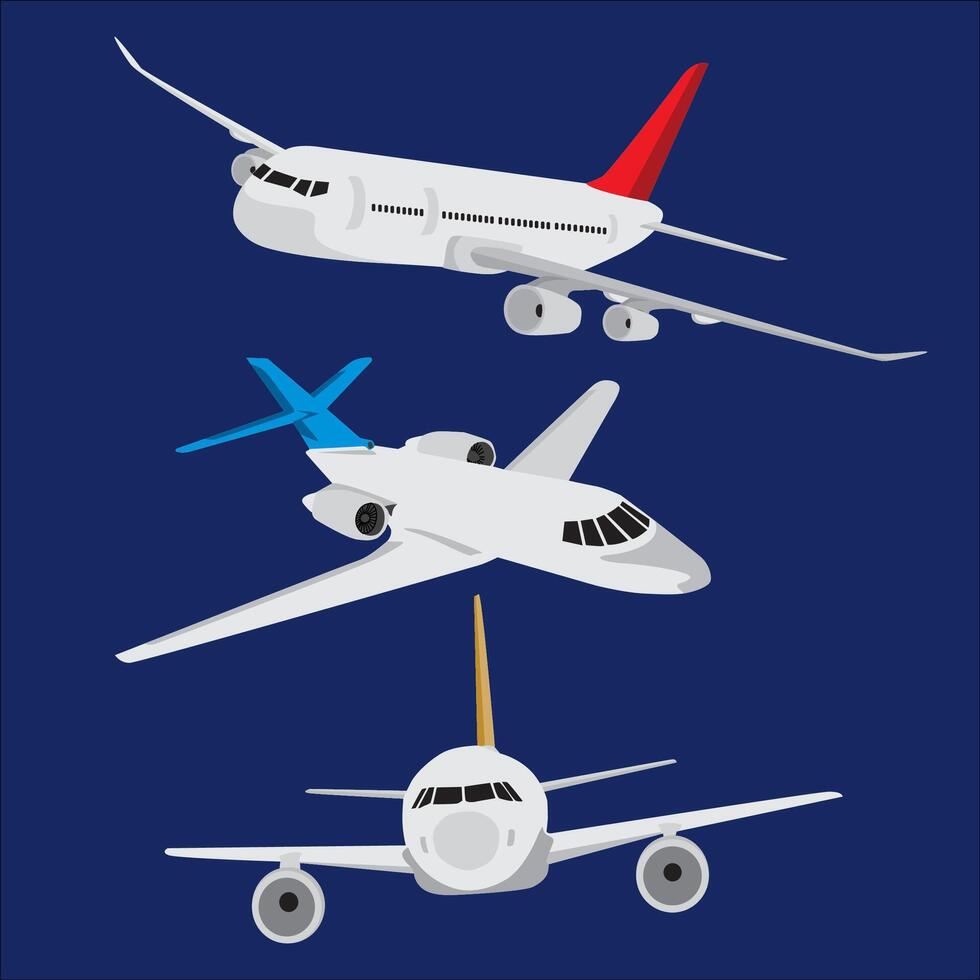 premium illustration of cartoon airplane vector
