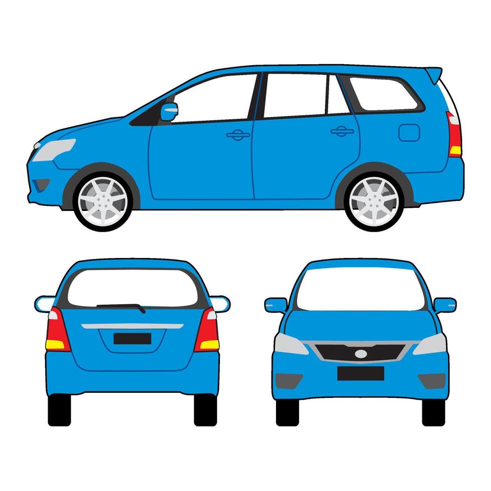 van vehicle car display model vector