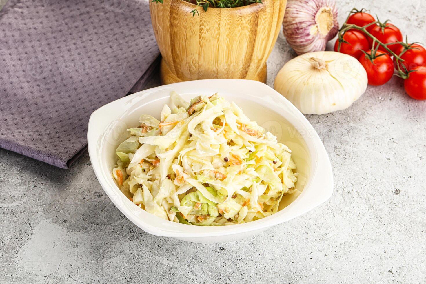 Dietary tasty Cole slaw salad photo
