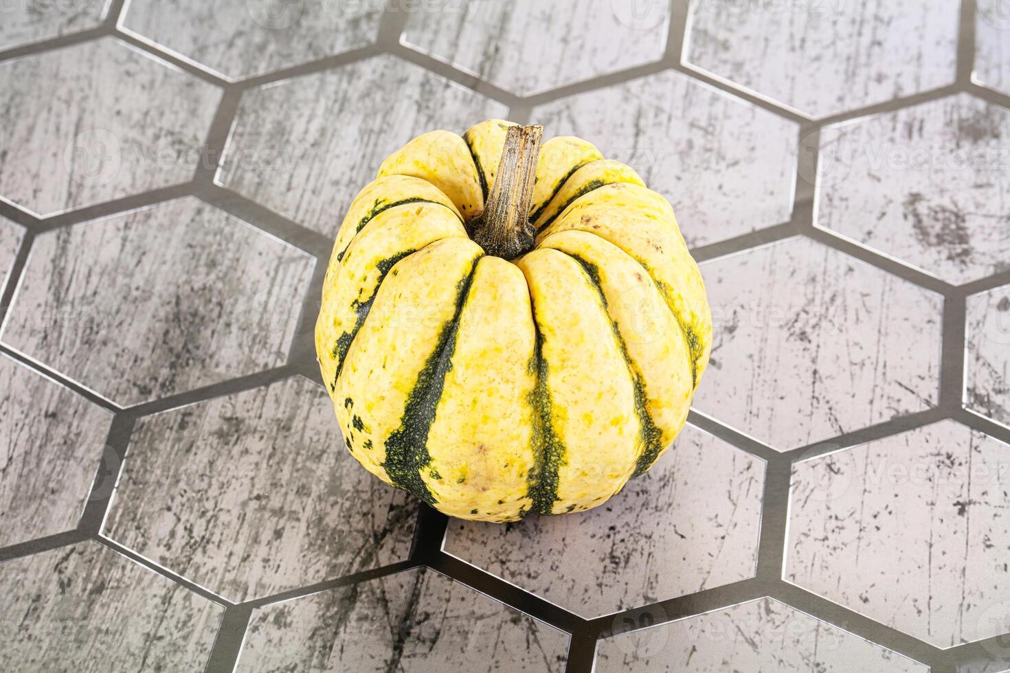 Ripe raw fresh decorative pumpkin photo