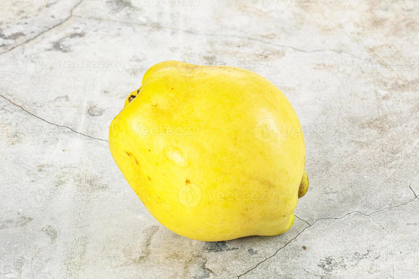 Ripe sweet organic quince fruit photo