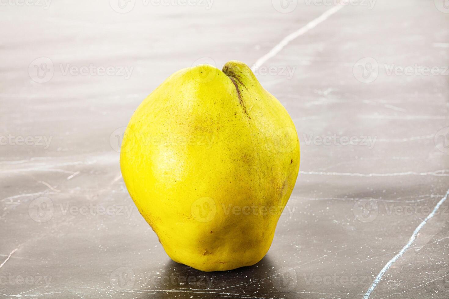 Ripe sweet organic quince fruit photo