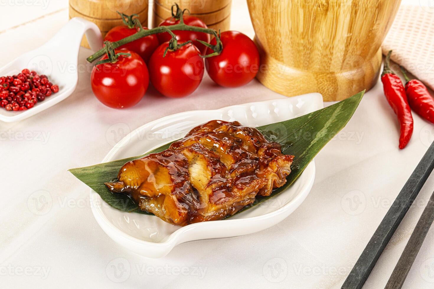 Grilled eel with unagi sauce photo