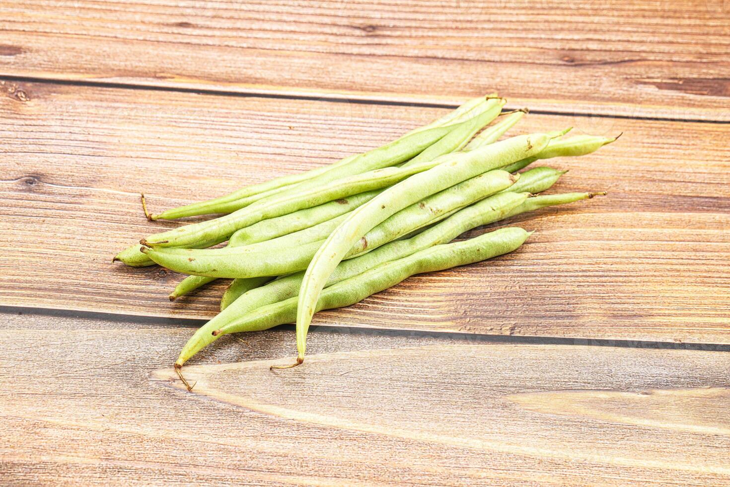 Raw fresh young green bean photo