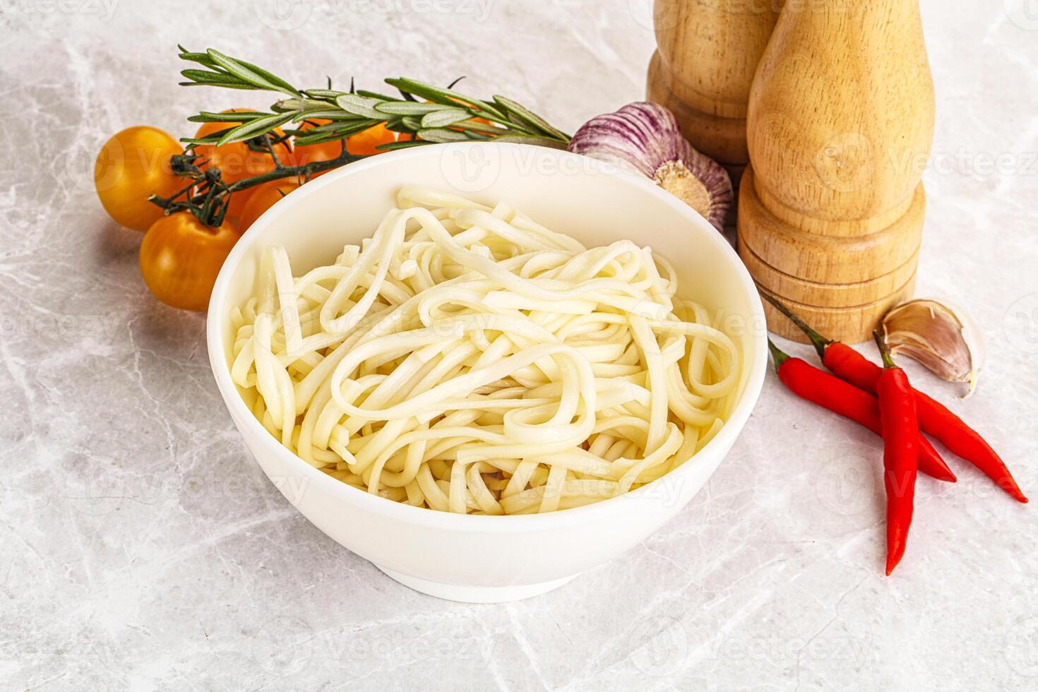 Traditiona Asian cuisine - Udon noodle photo