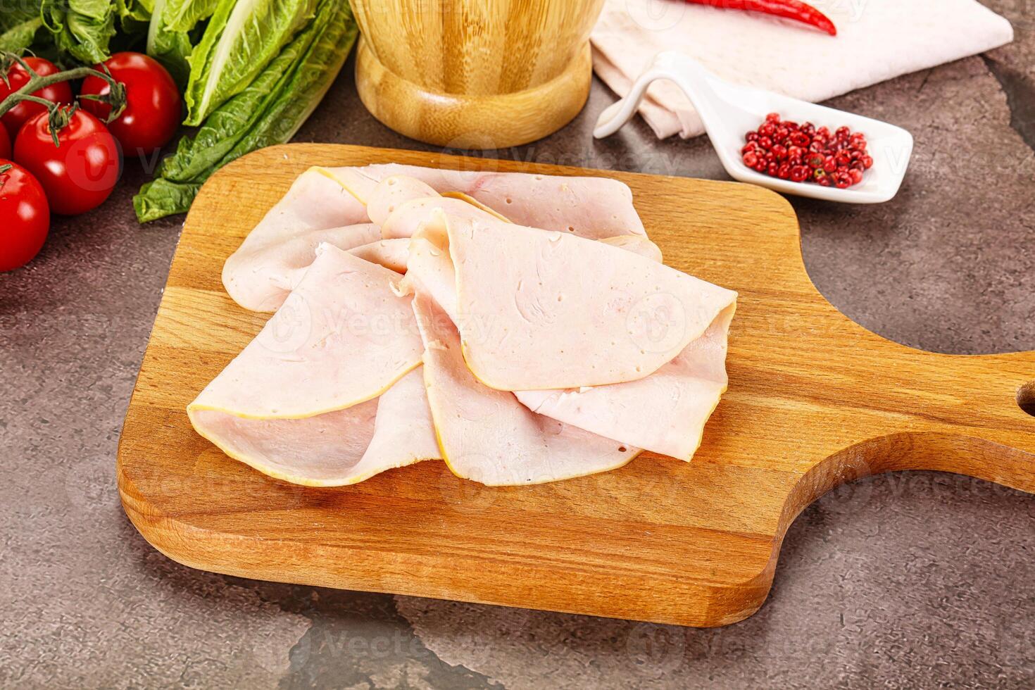Turkey ham Campana few slices photo