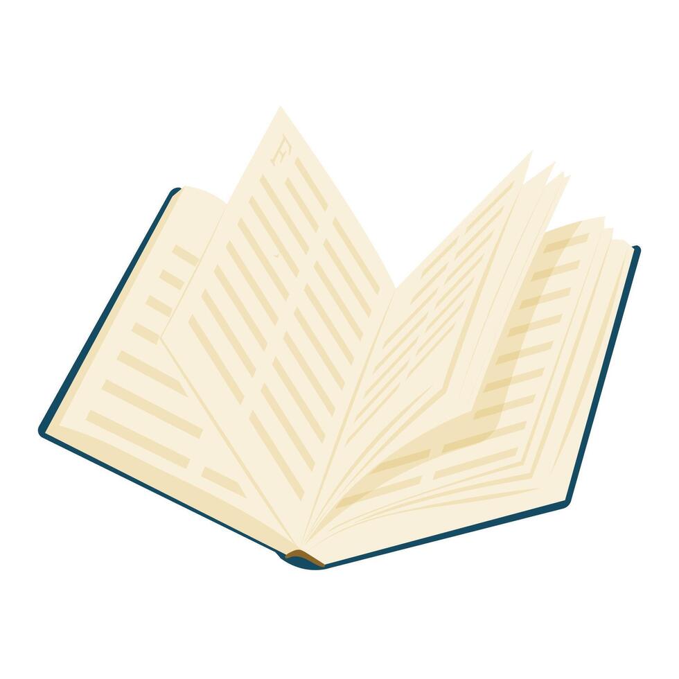 Books. illustration in simple, flat, cartoon style. Suitable for logos, posters, postcards, posters. Thoughtful style vector