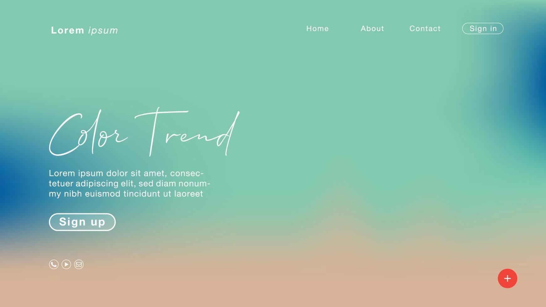Background abstract Green pastel color trend 2020 for Homepage vector