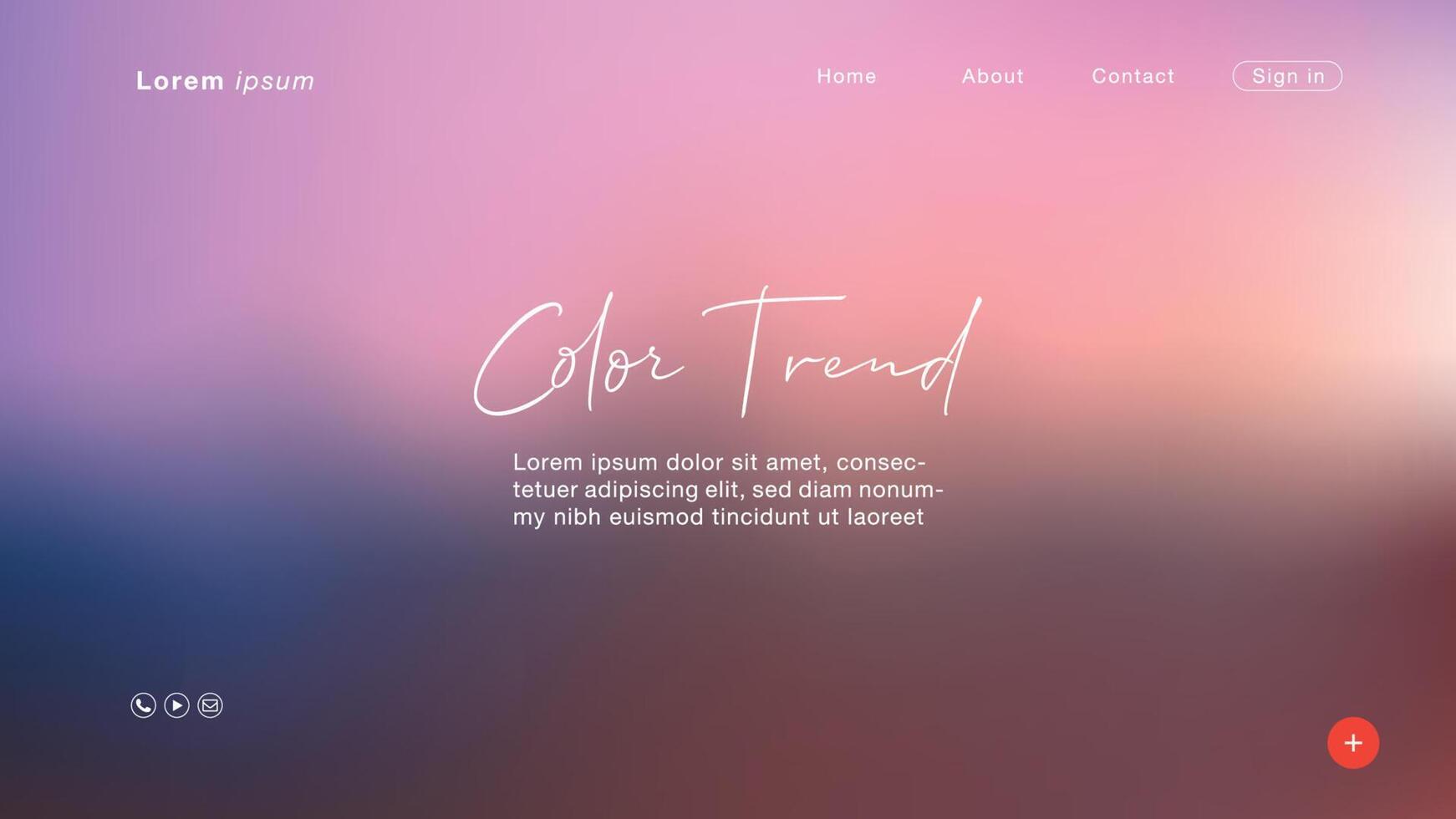 Background abstract Chile pink color trend 2020 for Homepage vector