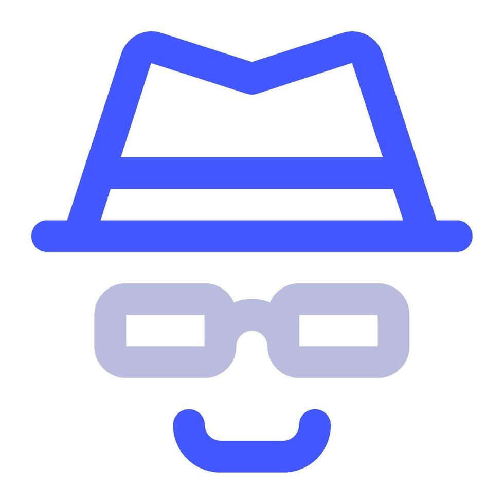 Grey Hat SEO icon for web, app, infographic, etc vector